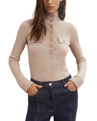 Elly Rib Knit Wool Sweater 