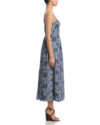 Embroidered Gingham Dress - Exclusive