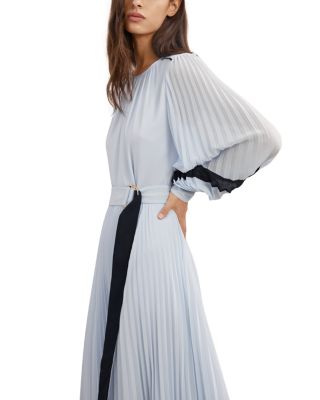Tori Color Block Pleated Dress