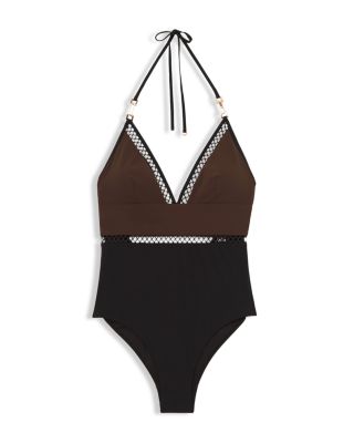 Ray Color Block One Piece Swimsuit