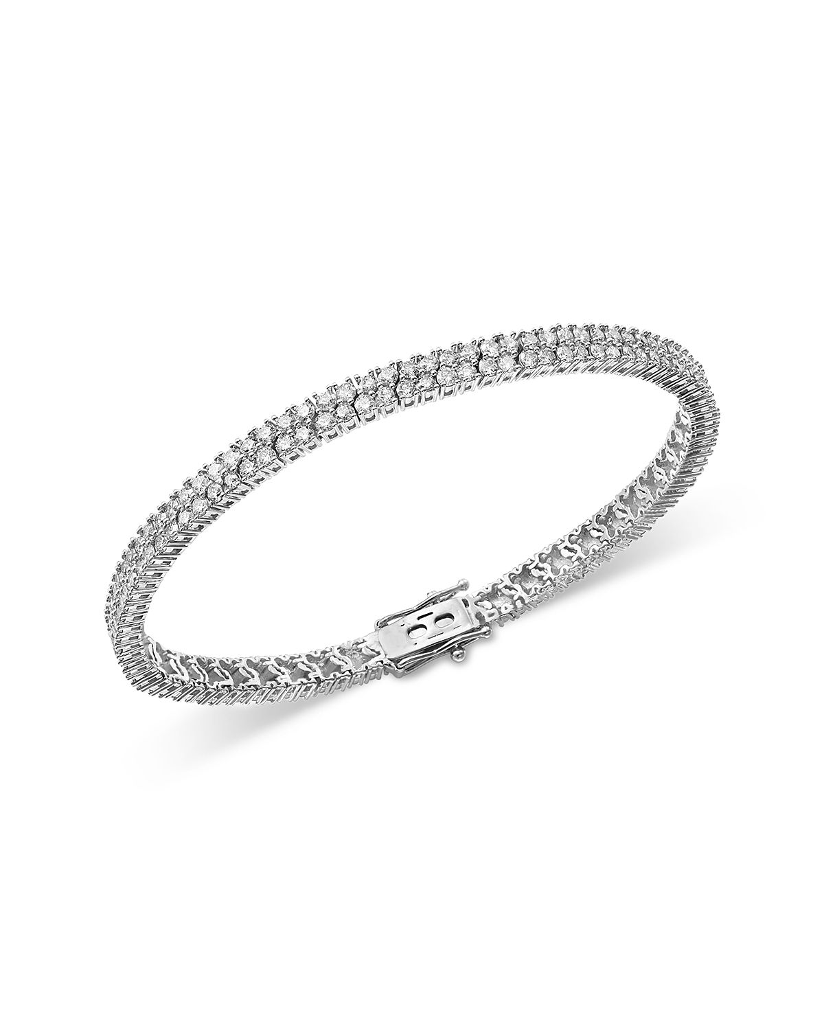 Bloomingdale's Fine Collection Diamond Double Row Tennis Bracelet