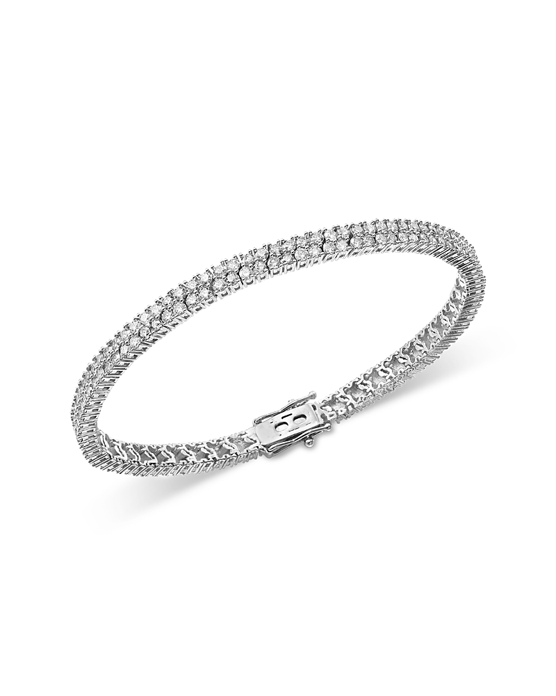 Bloomingdale's Fine Collection Diamond Double Row Tennis Bracelet in 14K Gold, 4.50 tcw