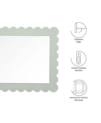 Emmeline Scalloped Rectangle Wall Mirror