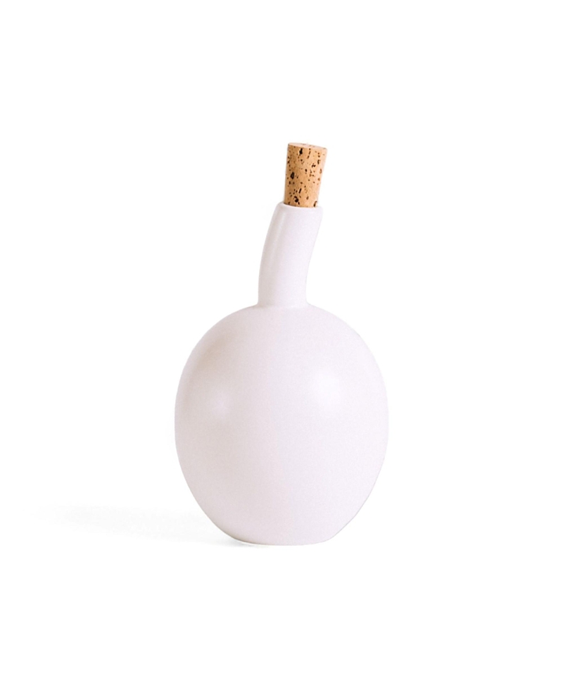 Gharyan Stoneware Zitouna Olive Oil Dispenser In White