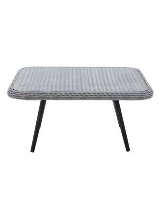 Endeavor Outdoor Patio Wicker Rattan Square Coffee Table