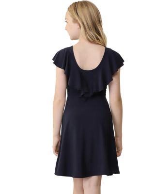  Girls' Flutter Sleeve Dress - Big Kid