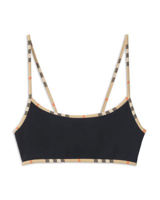 Starla Check Trim Bikini Top