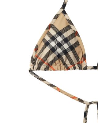 Sadie Check Bikini Top