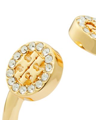 Miller Pav&eacute; Double T Open Ring 