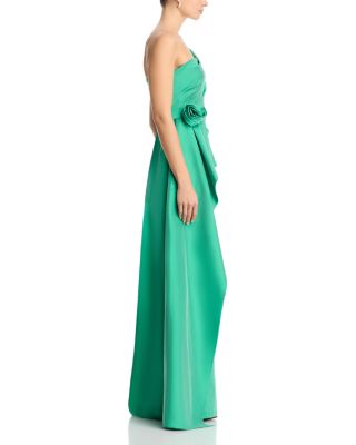Taffeta One Shoulder Gown
