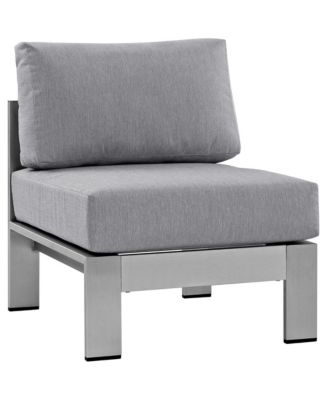 Shore Outdoor Patio Aluminum Sectional Sofa, Set of 3