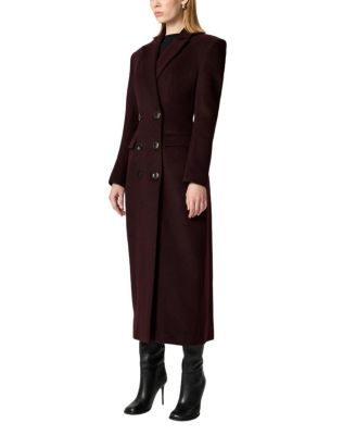 Tailored Double-Breasted Maxi Coat
