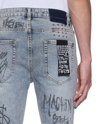 Van Winkle Rogue Graphic Blue Jeans in Denim