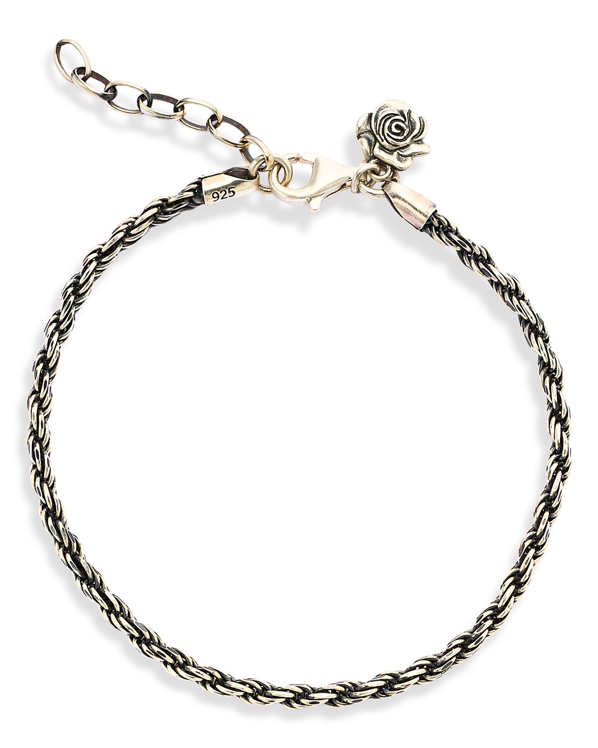 Serge DeNimes Rose Charm Rope Bracelet