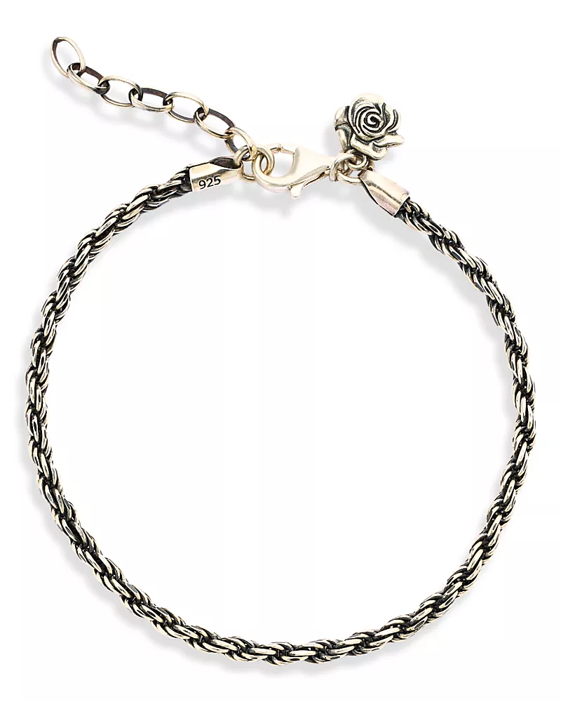 Serge DeNimes Rose Charm Rope Bracelet