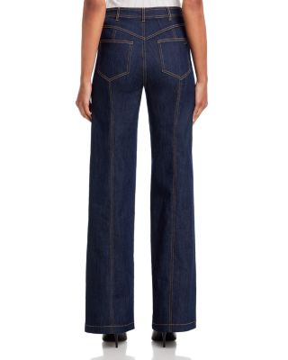 Sloane Top & Button Front Francine Jeans in Indigo