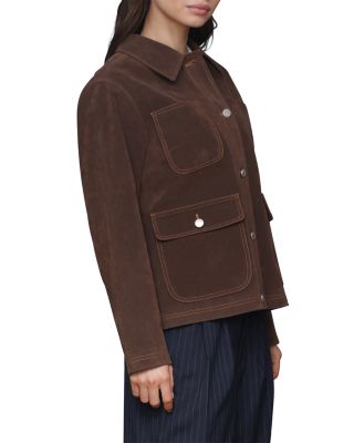Faux Suede Barn Jacket