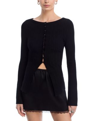 East Side Crewneck Cardigan Sweater