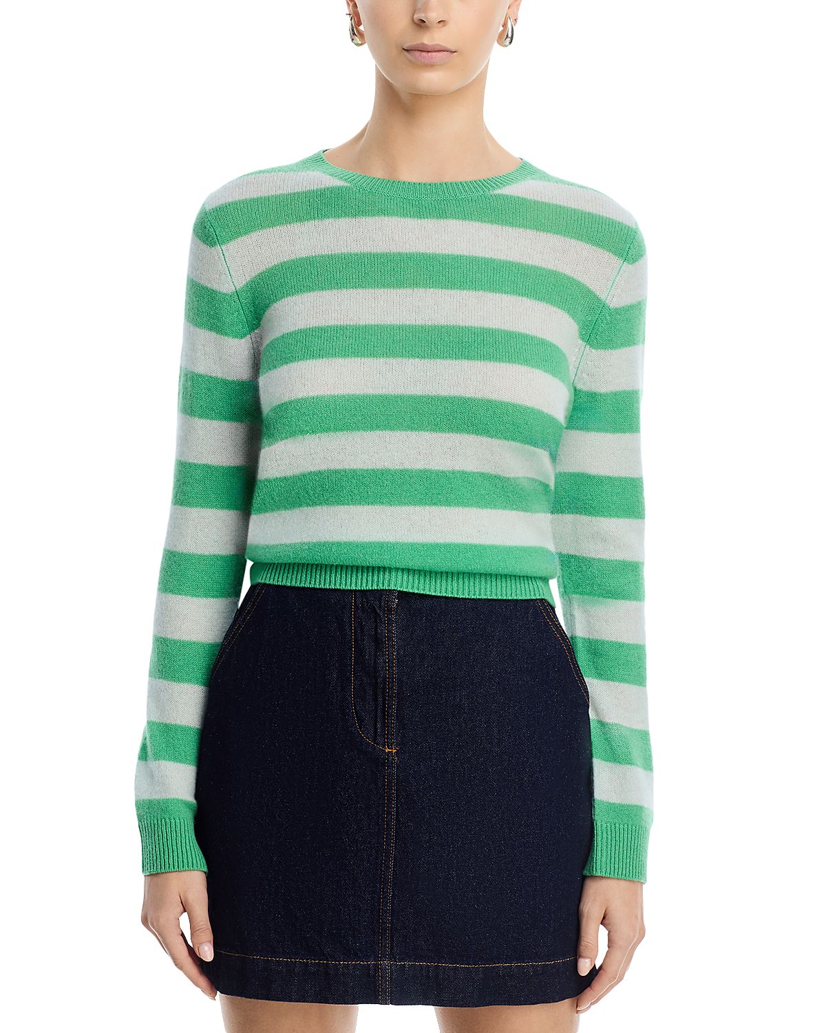 Jumper 1234 Cashmere Striped Crewneck Sweater