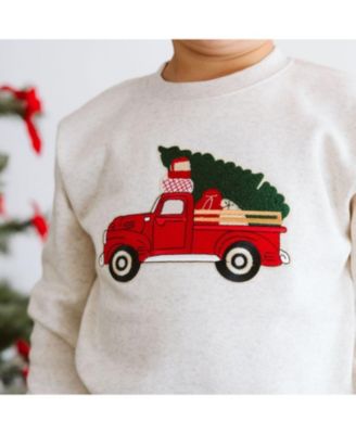 Boys' Christmas Truck Patch Sweatshirt - Big Kid