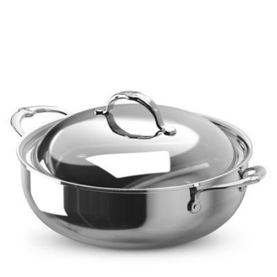ProBond Luxe 5-Qt. Polished Professional Clad Stainless Steel Dutch Oven with Lid