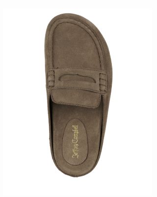 Women's Suede Mule Loafers