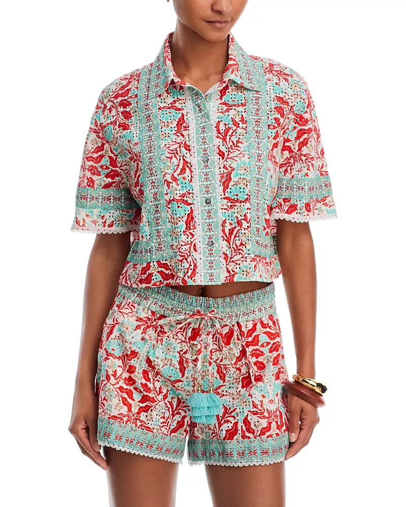 Ramy Brook Lorna Cropped Shirt