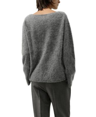 Boat-Neck Brushed Cashmere Sweater