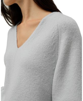  Boucle Knit Silk-Cashmere Sweater
