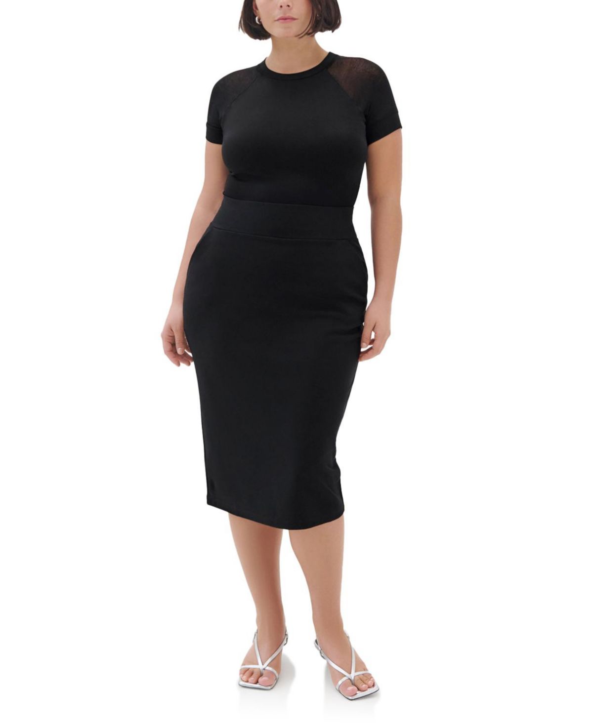 Vesey High-Waisted Pencil Skirt with Pockets thumbnail 6