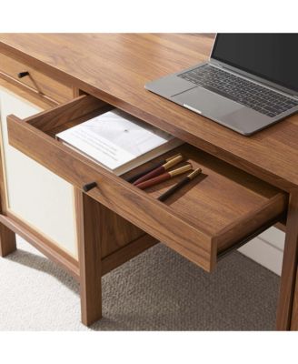 Capri 58" Wood Grain Office Desk