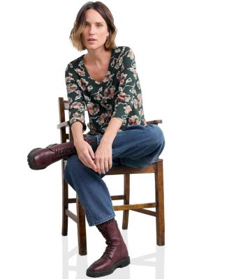 Seasalt Women's Studio Glass Quarter Sleeve Top