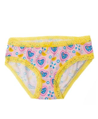 Girls'Lace Trim Underwear, Mix Tape 2 Pack - Little Kid, Big Kid