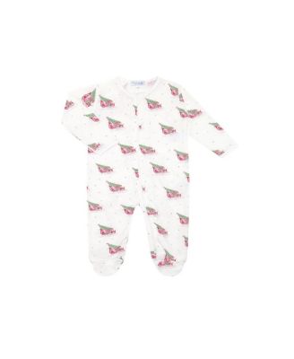 Unisex Christmas Merry Sleighs Zipper Footie - Baby