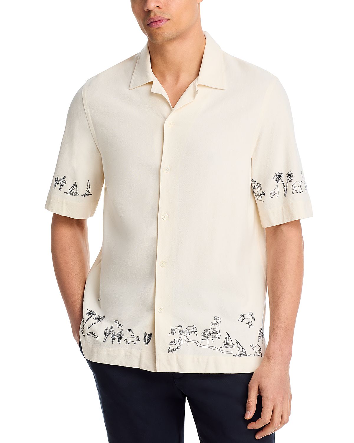 Paul Smith Embroidered Short Sleeve Shirt