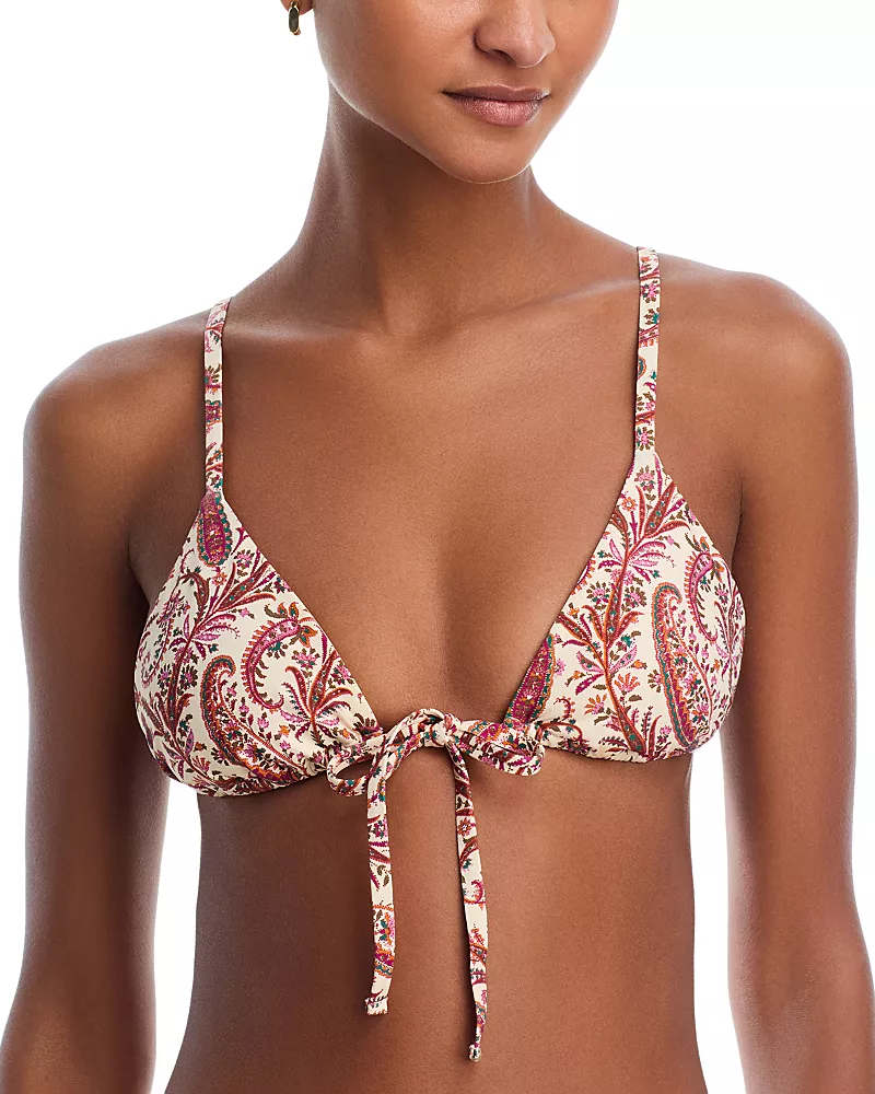 Paige Cameron Tie Front Triangle Bikini Top