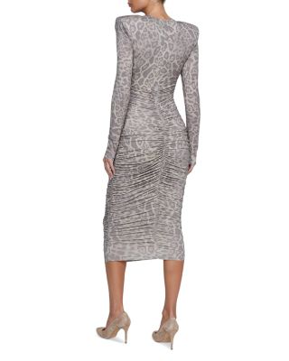 Paityn Long Sleeve Shirred Dress