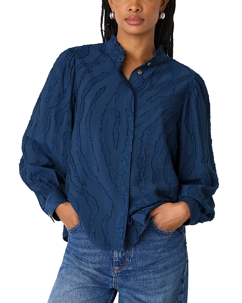 Whistles Animal Textured Shirt