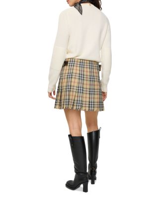 Skye Check Wool Skirt