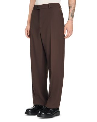 Oversized Fit Wool Suit Pants