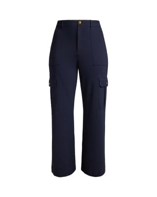 Ponte Wide Leg Cargo Pants