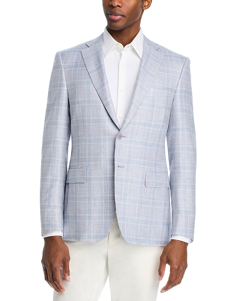 Canali Siena Melange Plaid Sport Coat