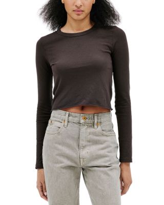 Baby Long Sleeve Cropped Tee