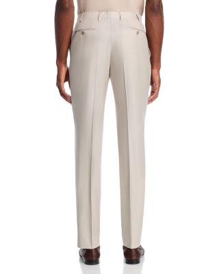 Siena Flat Front Wool Trousers 