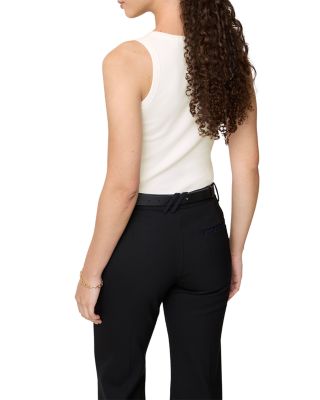 Cleo Check Trim Tank Top