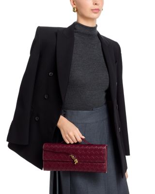 Andiamo Intrecciato Leather Clutch