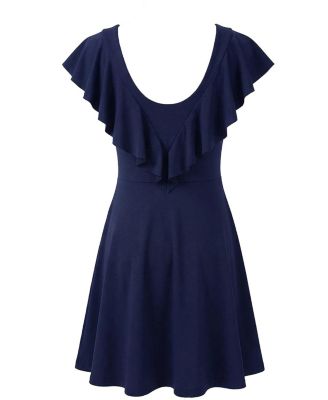  Girls' Flutter Sleeve Dress - Big Kid