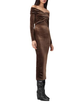 Delta Velvet Midi Dress