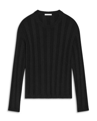 Wide Rib Crewneck Sweater