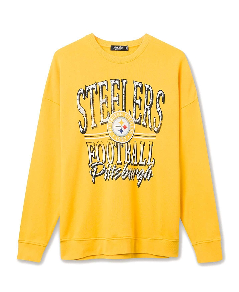 Junk Food Clothing Unisex Nfl Pittsburgh Steelers Lateral Crew Fleece